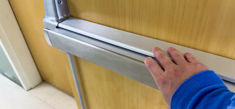 Installing a Push Bar on a Door Plantation